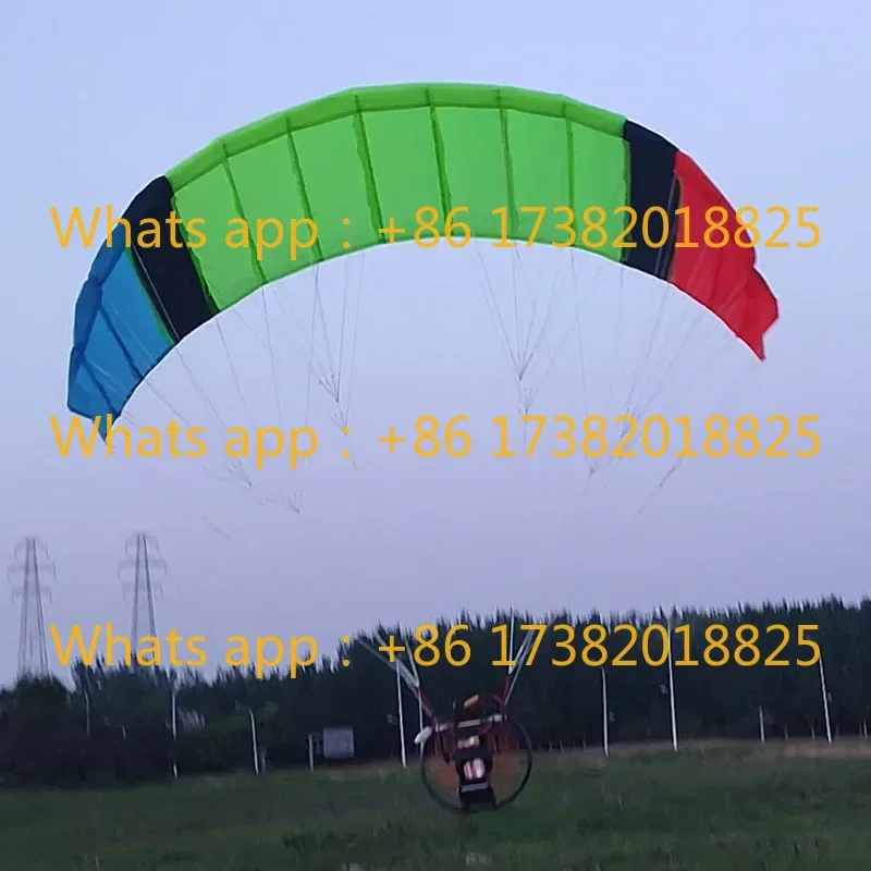 1Set RC Powered Paraglider 2204 Brushless Motor 1.5 Meters Leaf1.5 Remote Control Parachute  Assembly Toys for Children Adult