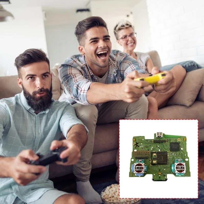 96BA Game-Controller-Leiterplatten-Ersatzbaugruppe mit montierten Stick-Teilen für Service- und Sanierungsaufgaben – Detail 1