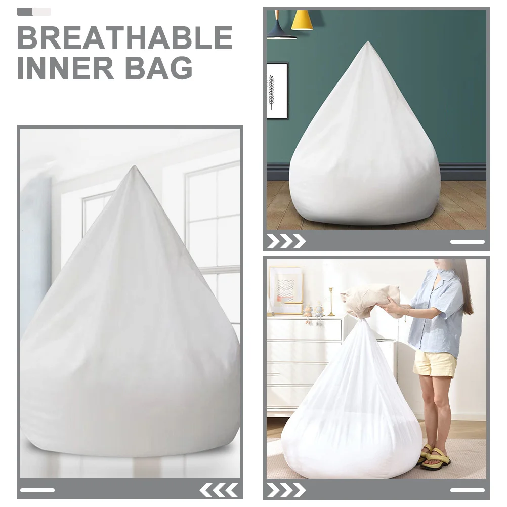 

Fabric Bean Bag Inner Liner Cover for Lazy Sofa Breathable Soft Replacement Cover No Filler Home Office Outdoor Use