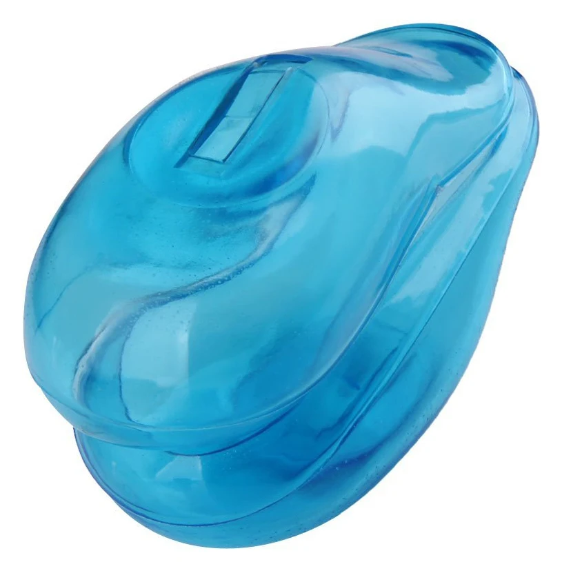

Y67A 2PCS Blue Clear Silicone Ear Cover Hair Dye Shield Protect Salon Color