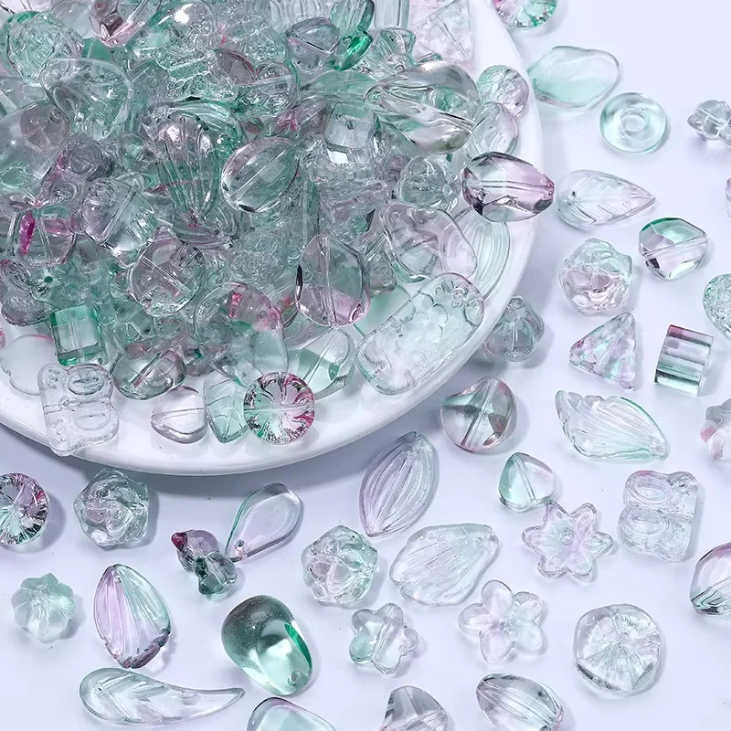 50 gr/los Glas Gemischte Form Perlen Lose Spacer Perlen für Schmuck Machen DIY Armband Halskette Ohrring Handgemachte Handwerk Zubehör