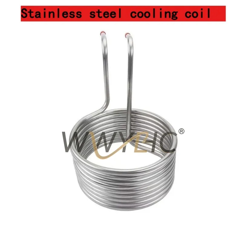 12.7mm Food Grade Stainless Steel Immersion Wort Chiller Suitable for Home Brewing Beer Cooling Heat Exchanger