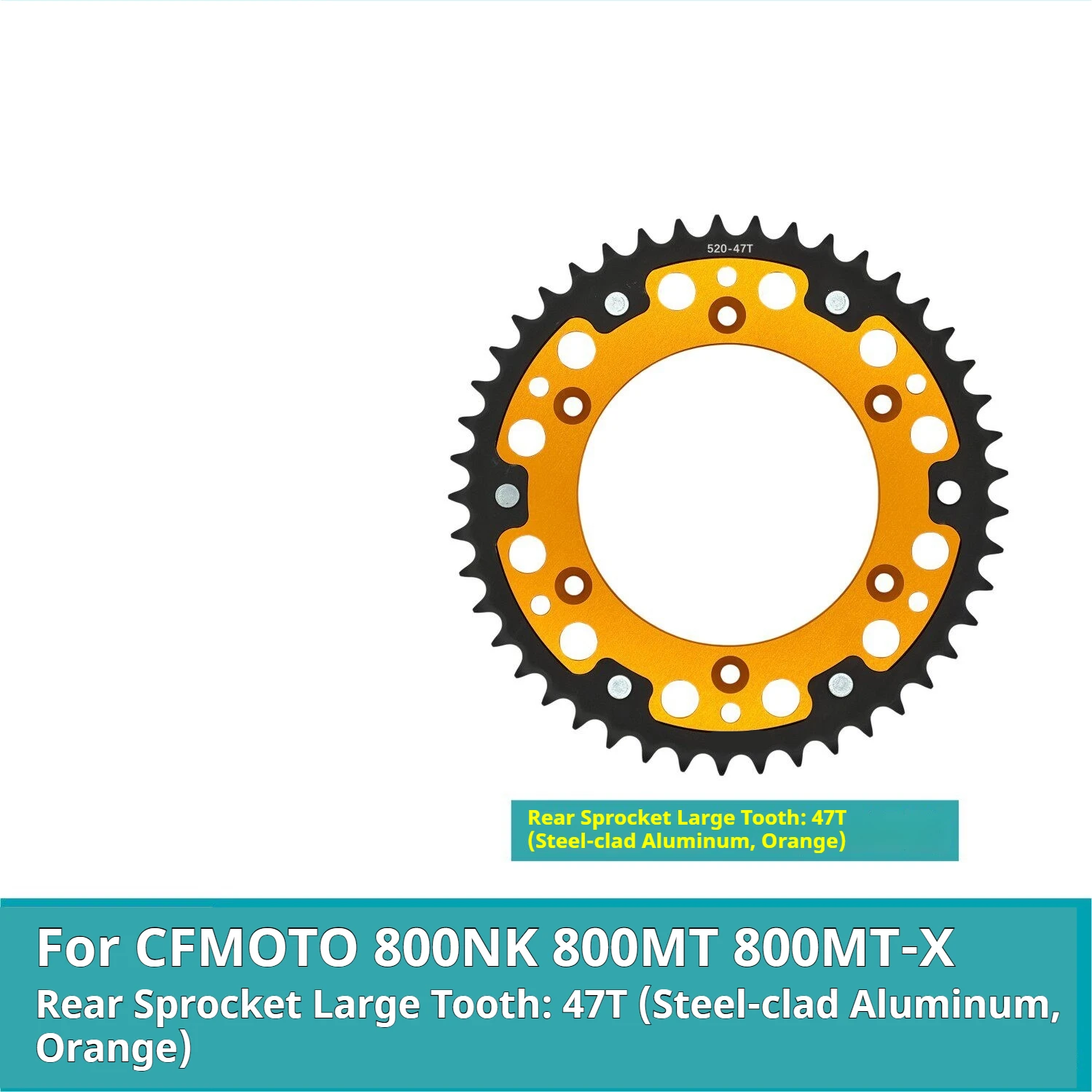 Front Rear Sprocket Motorcycle Modified Parts Multiple Teeth Options For CFMOTO 800NK 800MT 800MT-X