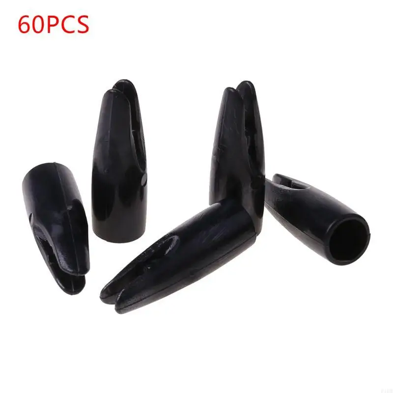 F1FD 60pcs for Arrow Nocks Plastic Insert Tails for Arrow Shaft Bow DIY