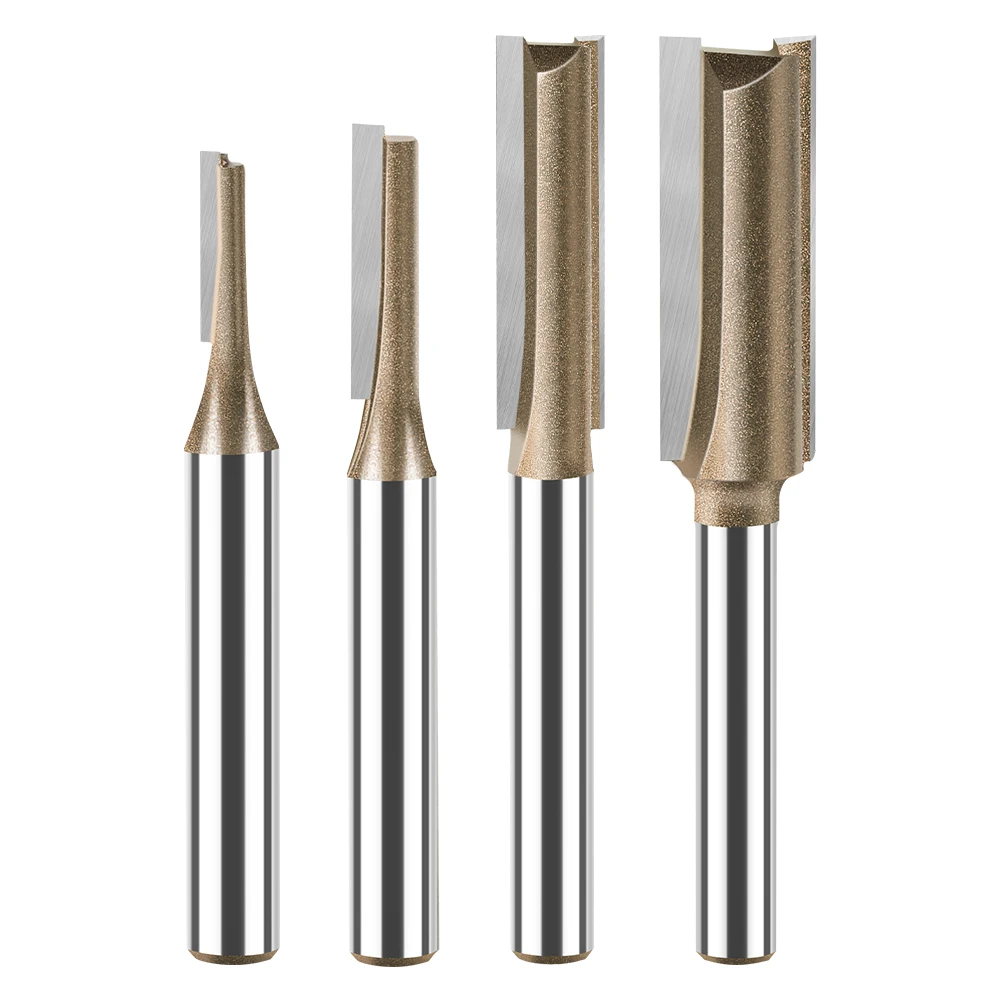 1 Stück 6mm Schaft CNC Fräser, gerader Einzel- und Doppelklingen-Hobelfräser aus Wolframkarbid, Holzbearbeitungswerkzeug – Detail 7