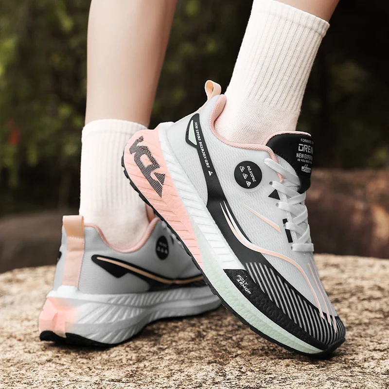 

Men's and women's running shoes Lace-up outdoor sports shoes Non-slip breathable sports tennis shoes Lightweight walking shoes
