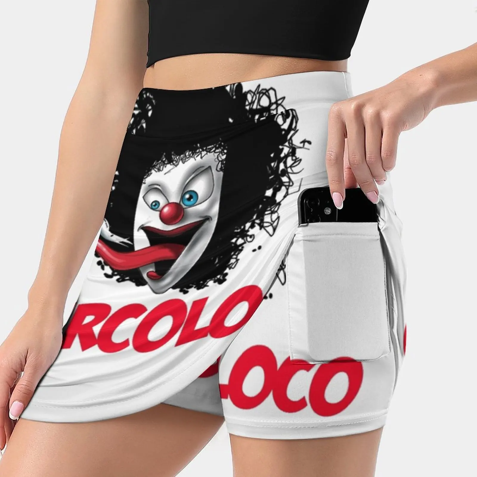 Dc10 Circoloco - 10 Clubbing Club Gig Rave Party Ibiza Dj Summer Women'Sshorts Skirt 2 In 1 Fitness Yoga Skirt Tennis Skirts