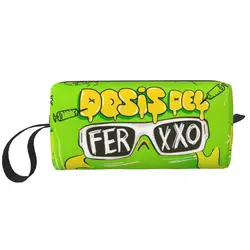 Ferxxo Dose Animated Feid Glasses Makeup Bag Travel Cosmetic Bag Men Women Toiletry Bags Accessories Organizer