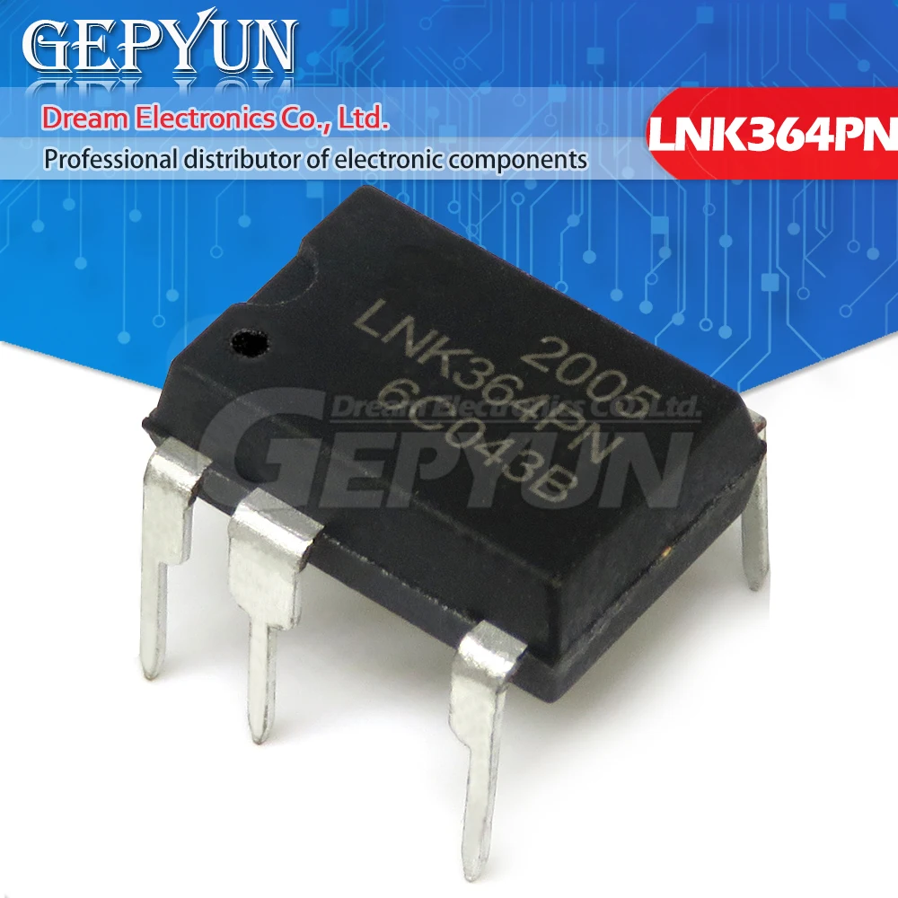 10PCS LNK364PN DIP7 LNK364P DIP LNK364 364PN DIP-7 novo e IC