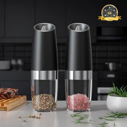 Electric automatic salt and pepper grinder Gravity induction grinder Spice grinder Adjustable spice grinder Kitchen tools