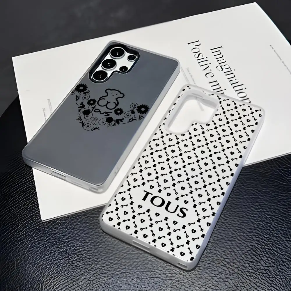 Funda de Teléfono ANIME t-Tous-S GAME para Samsung S26 S25 S24 S23 Ultra, Transparente, de TPU Suave