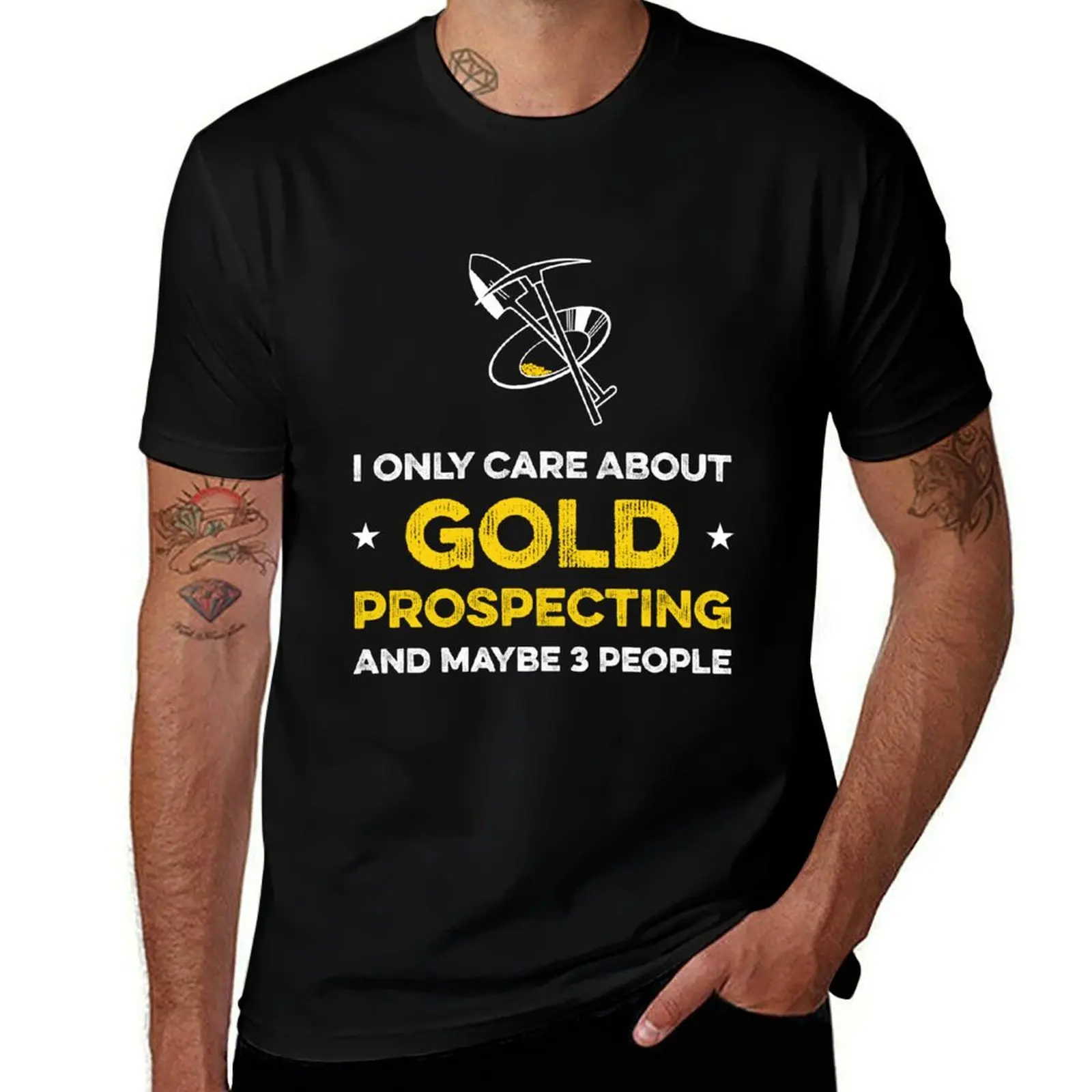 

designer t Funny for shirt designer man shirt t cotton man 100 percent shirts Prospecting t T-Shirt Gold