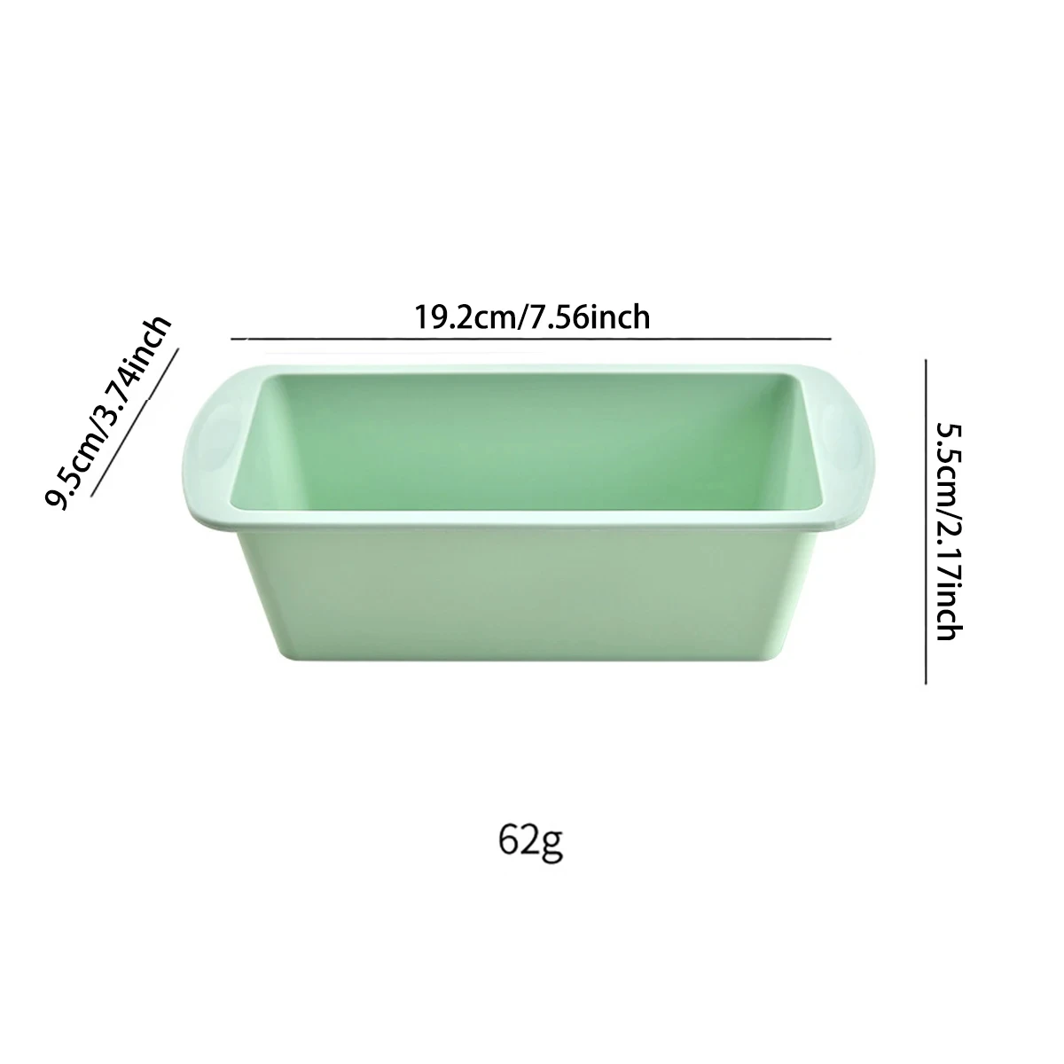 4Pcs Rectangular Square Silicone Pans for Bread Cake Deep Baking Dish Angel Food Cheesecake Mold Brownie Mould Loaf