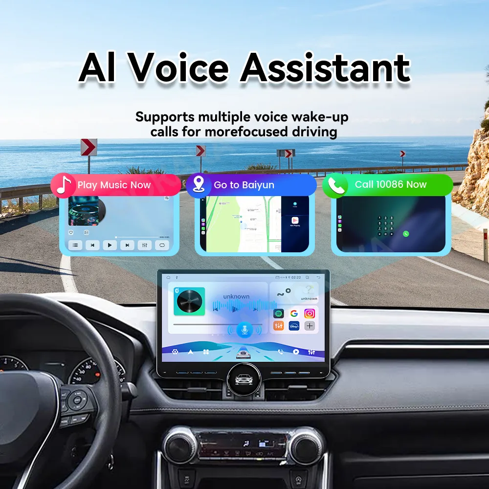 Single knob Android Auto Radio For Toyota RAV4 2020 Multimedia 11.5 inch Carplay Navigation Car Stereo Receiver player Head Unit