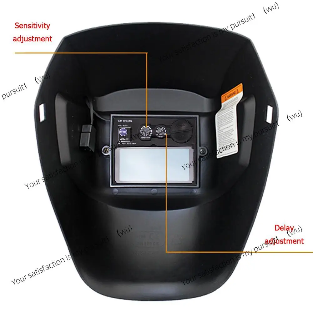 ZOCI-Solar Panel Welding Helmet Eyes Protector Auto Darkening Soldering Cap Filter Lens LCD Dimming Screen for Welder Supplies
