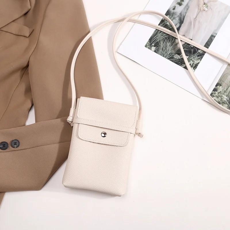 Mini Crossbody Phone Bag for Women 2026 New Trendy Vertical Small Shoulder Bag Soft Leather Multifunctional Purse view 6