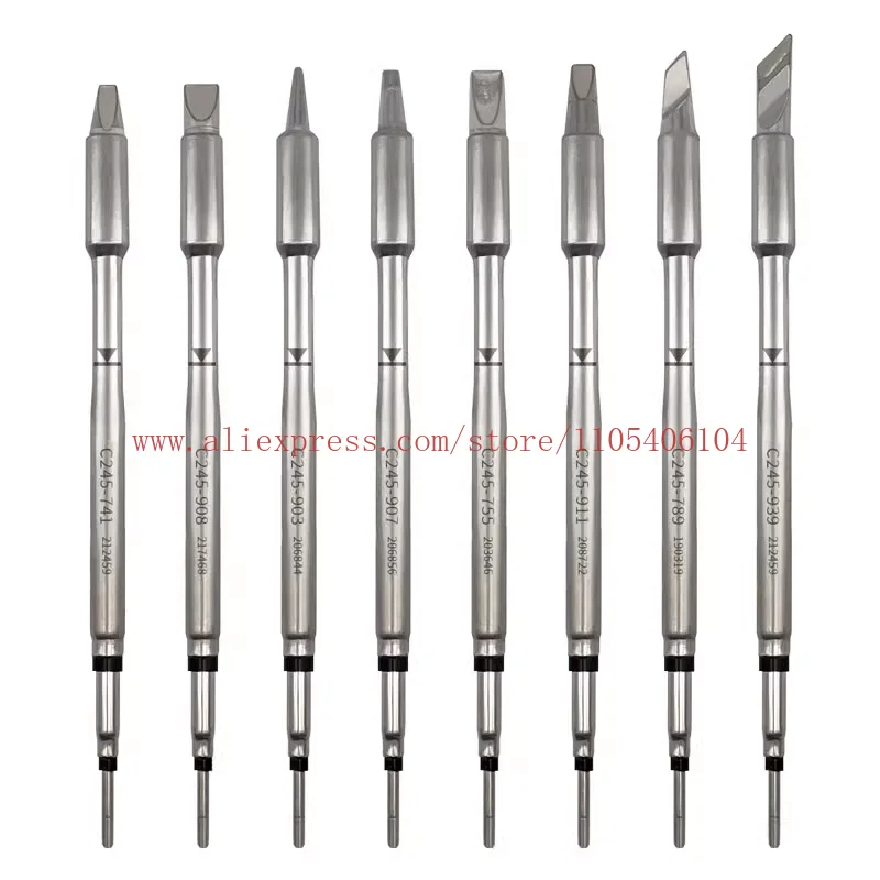 

Soldering iron tip curved straight tip universal CD soldering station T245 handle constant temperature core soldering nozzle