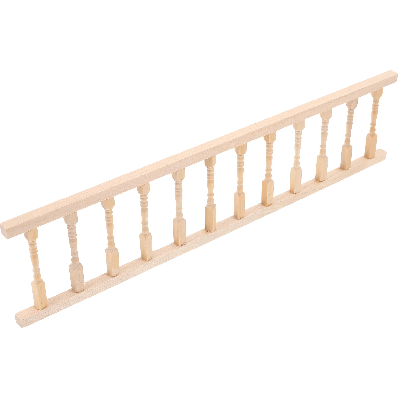 305x75cm Wooden Miniature Fence Handrail 1:12 Scale House Furniture Set Mini Home Accessory Kids Gift Birthday