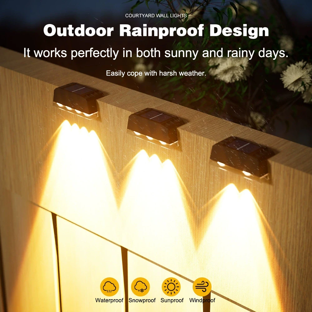 

Solar Motion Sensor Light With Large Capacity Battery IP65 Waterproof Led Wall Lamps For Outdoor Courtyard Garden Decor