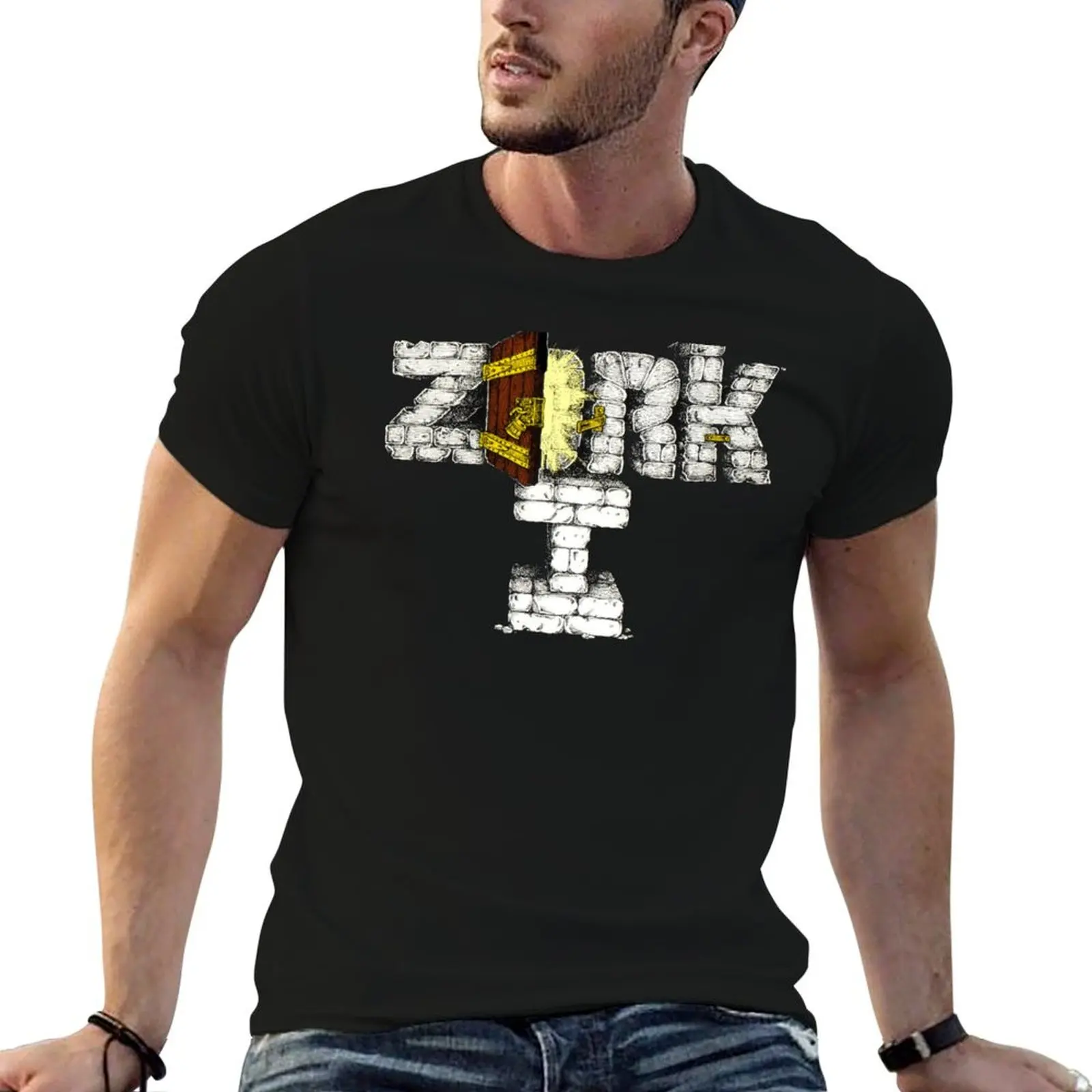 Футболка Zork 1 I в ретро-стиле для фанатов игр DOS, мягкая базовая хлопковая футболка с короткими рукавами