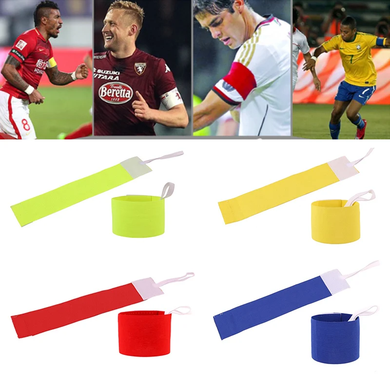 Team Unit Anti Offset Strap With Elastic Armband Adjustable Outdoor Custom Team Sports Groups Soccer Armbands Fitness Logo