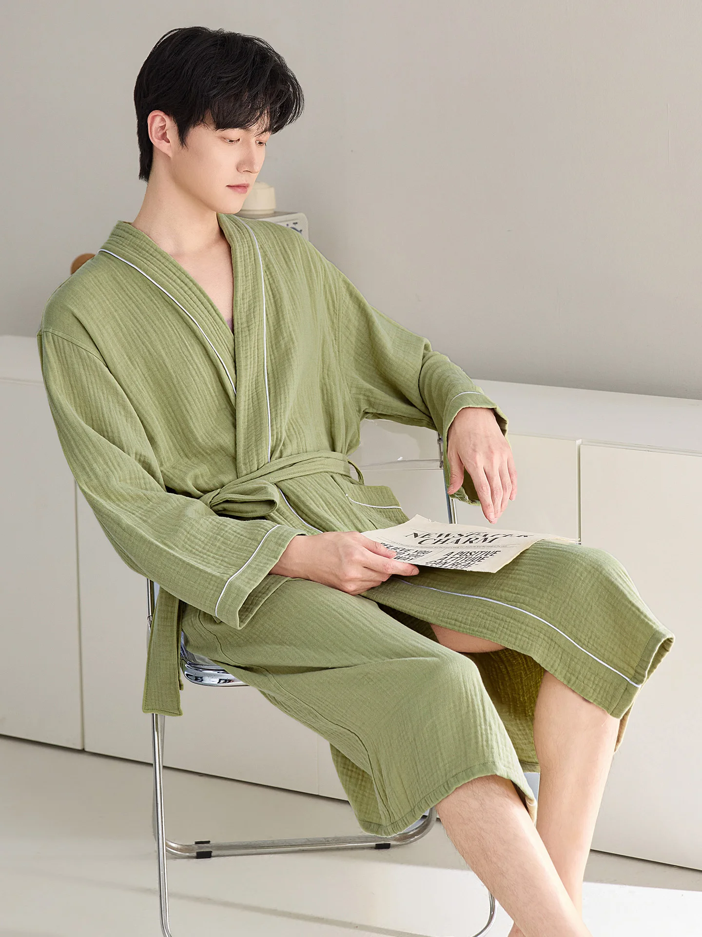 peignoir-en-coton-haut-de-gamme-pour-hommes-long-et-ample-ideal-pour-la-maison-peignoir-de-bain-uni-peignoir-matinal-pour-jeunes-et-hommes-d'age-mur