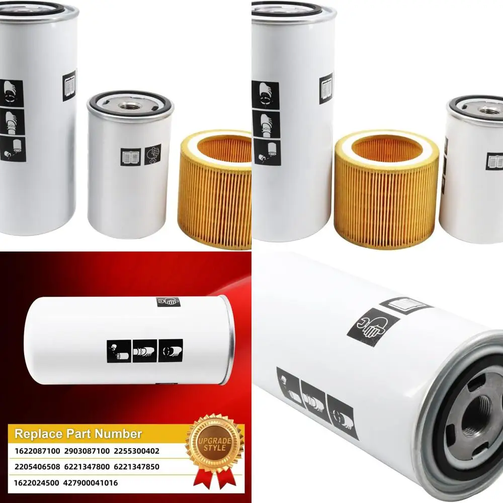 

Масляный фильтр 1513033701, Воздушный фильтр 1613900100, Комплект воздушного масляного сепаратора 1622087100 для GX7, GX11, GA7, GA11