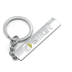 Alloy Car Key Ring Key Chain Decoration for Smart Forspeed Forjeremy Escooter Roadster Prix Fortwo Forfour Auto Key Accessories