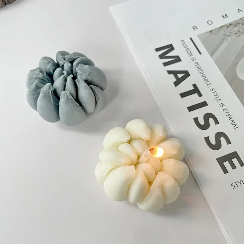 Garlic Candle Silicone Mold DIY  Incense Stone Home Ornament