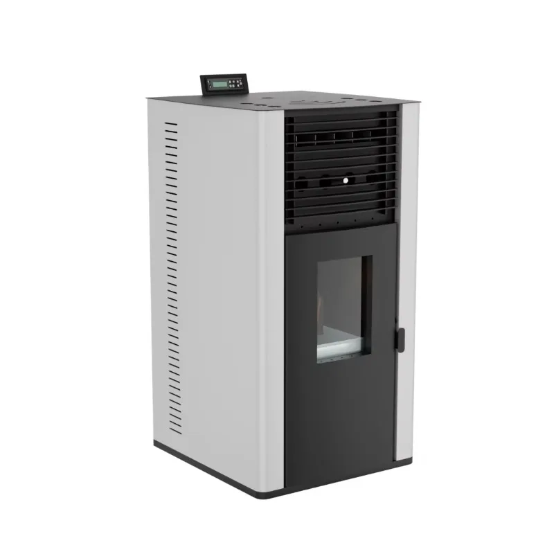 PD-80 Modern Automatic Feeding WiFi Wood Pellet Stove Heater Remote Control Freestanding Steel Indoor Living Room/Kitchen/Dining