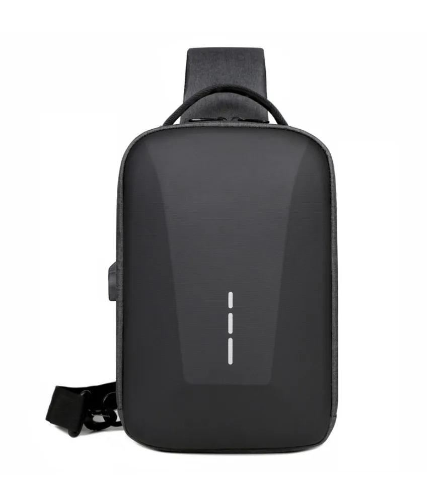 Backpack single shoulder chest bag anti-theft password lock backpack diagonal span chest bag men's backpack USB charging