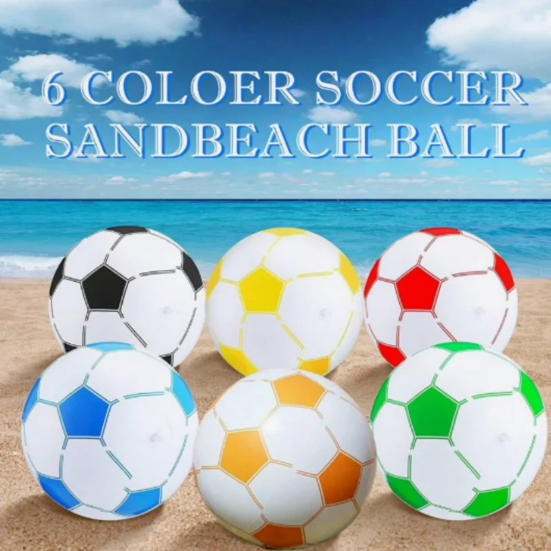 1Pc New Cross-Border Inflatable Soccer/Beach Ball/Pool Decor PVC Inflatable Ad Ball, World Cup, Water Inflatable Football