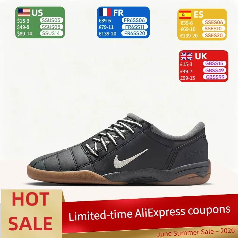 

Nike Total 90 III: Stylish, Minimalist, Non-Slip, Durable, and Cool-Looking Low-Top Soccer Cleats for Women – Black IH2314-002