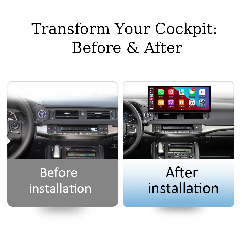 12.3 inch for Lexus CT200 CT200h 2010-2020 Android 16 Car Radio GPS Navi Wireless CarPlay Android Auto Bluetooth DSP IPS Screen