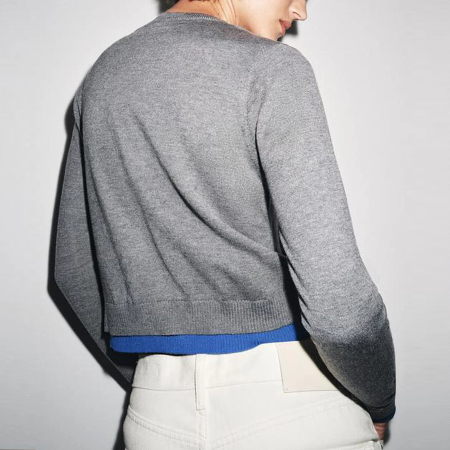 Z Damen-Strickjacke, lässig, Faion, Personali, Mosaik, Jaet 2025, neue SLE-Herbstsaison, in China hergestellt, offene Strickjacke