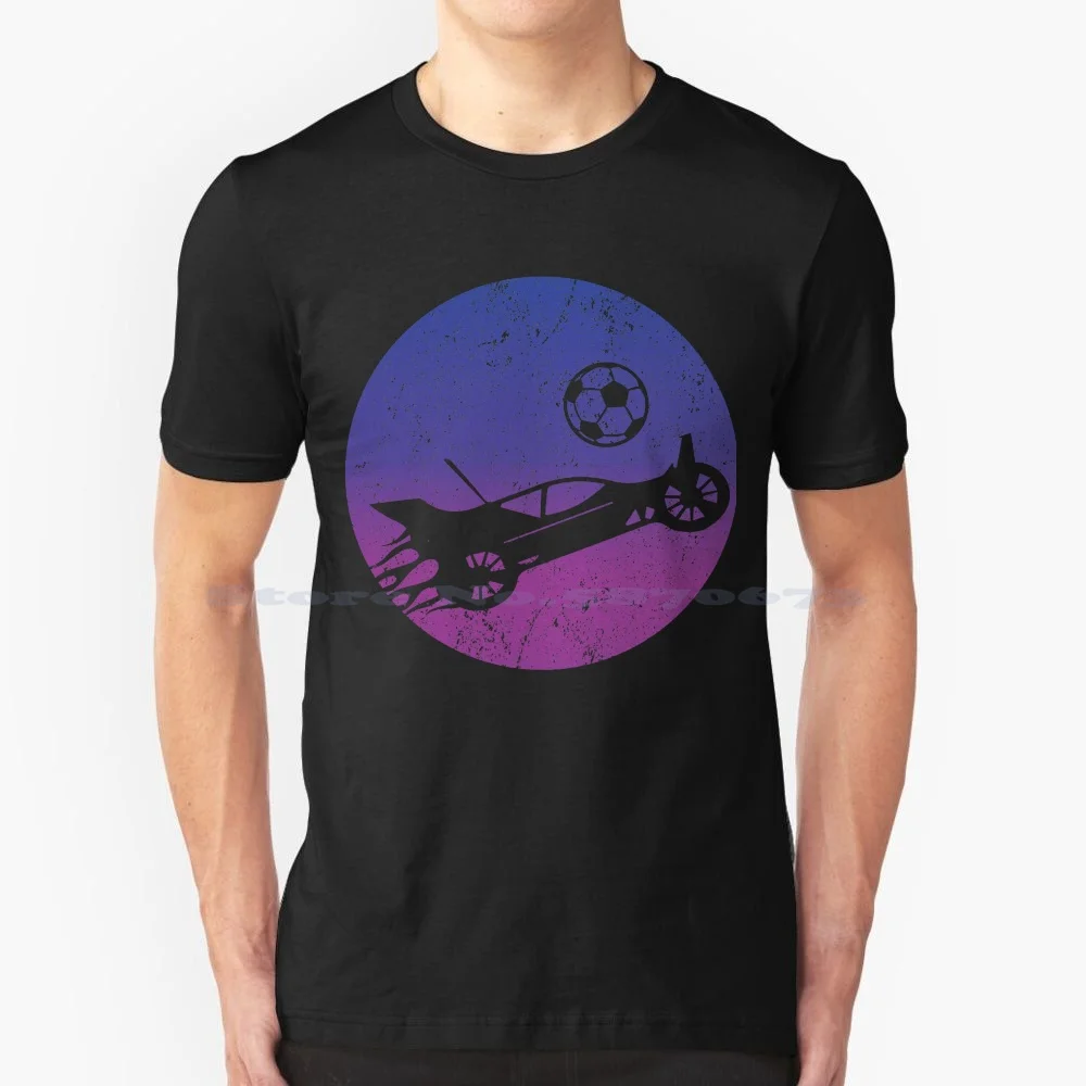 Retro Style Rocket Rc Soccer Car League Funny Amer T Shirt 100% Cotton Tee Retro Style Rocket Rc Soccer Car League Funny Gamer