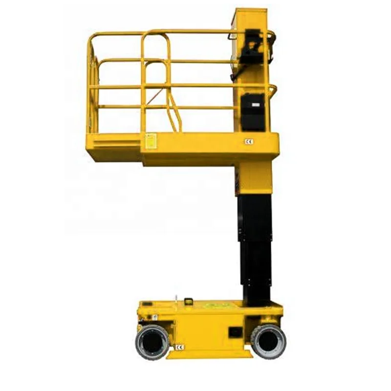 4.8m 6m Hydraulic Aerial Man lift Self Propelled  Mobile Vertical Mast Lift Platform