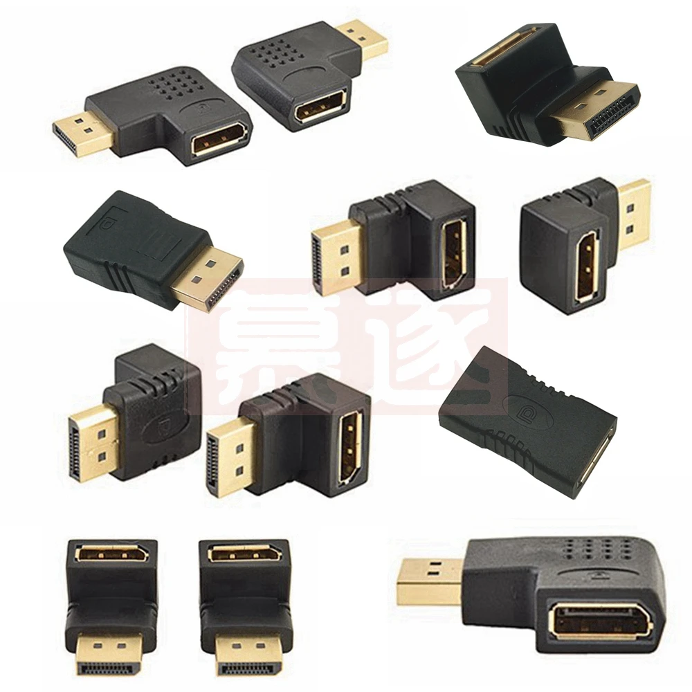 Display Port Abgewinkelt 90 Grad DP 1,4 V DisplayPort Männlich zu Weiblich Verlängerung 60HZ 8K Adapter