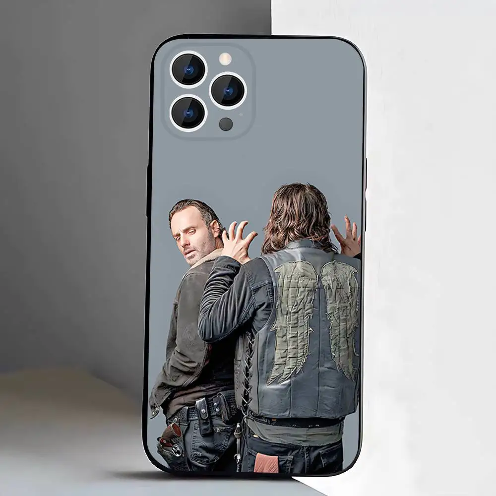 حافظة هاتف TV The Walking D-Dead لهاتف iPhone 17,16,15,14,13,12,Pro,Max,Plus,E,SE4,Air,Mini Black Soft Box