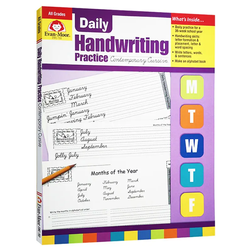 

Evan-Moor Daily Handwriting Practice CC TE Workbook,aged 5 6 7 8 9 10 11, English book 9781557997562