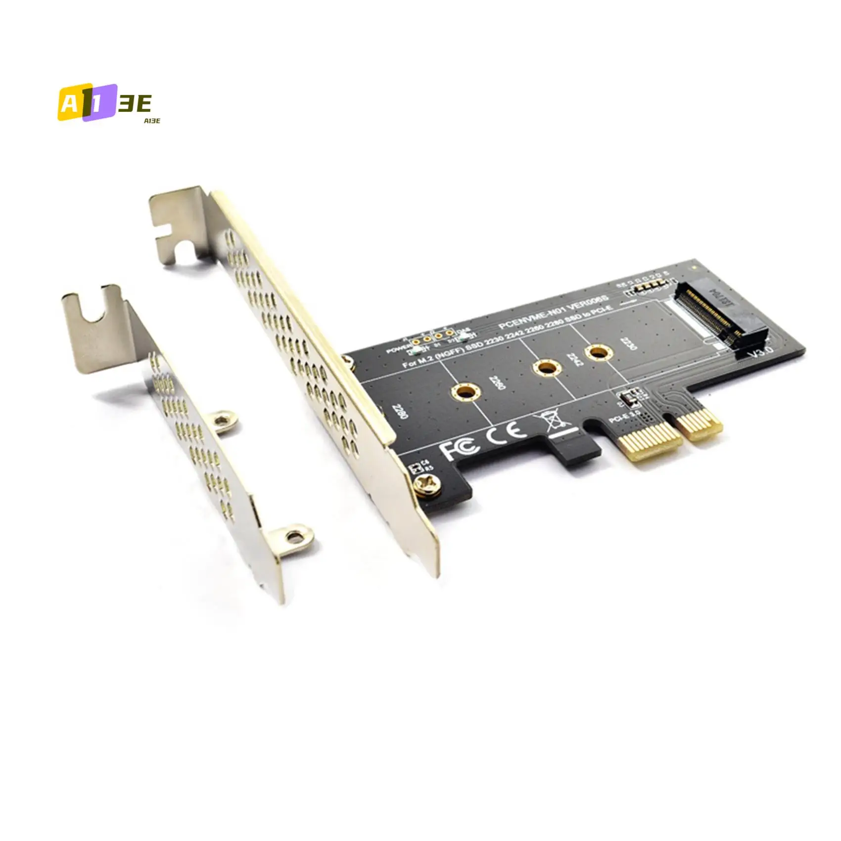 

A13E-2X Адаптер PCIE-M2 PCI Express 3.0 X1 — NVME SSD M2 Адаптер PCIE Raiser Поддержка 2230 2242 2260 2280 M.2 SSD