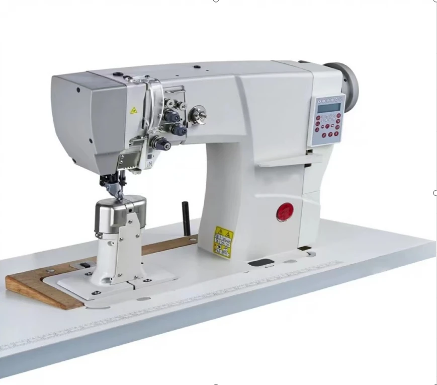 Automatic SC-592 Used Shoe Post Bed Overlock Electric Industrial Lockstitch Double  Computerized Roller Sewing Machine