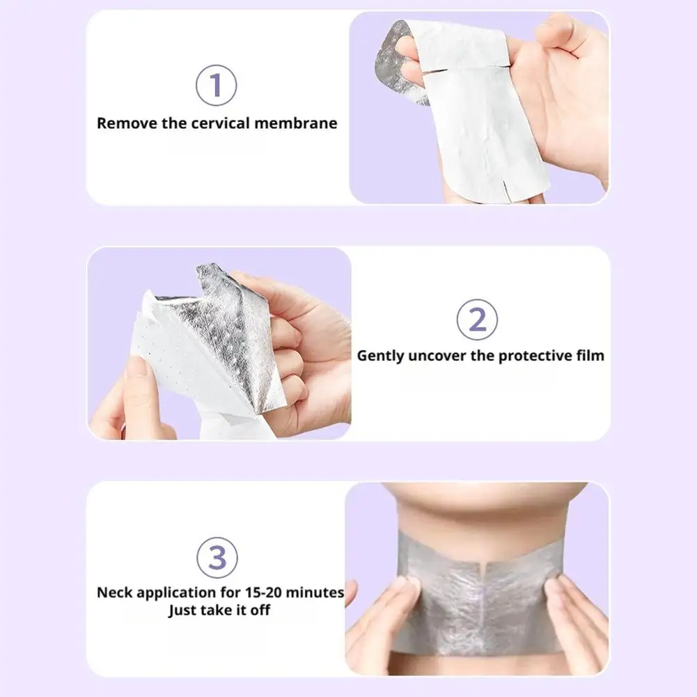 MAIGOOLE الببتيد ثبات وتقليل التجاعيد قناع الرقبة ترطيب مكثف ترطيب بشكل فعال تقليل خطوط الرقبة #6