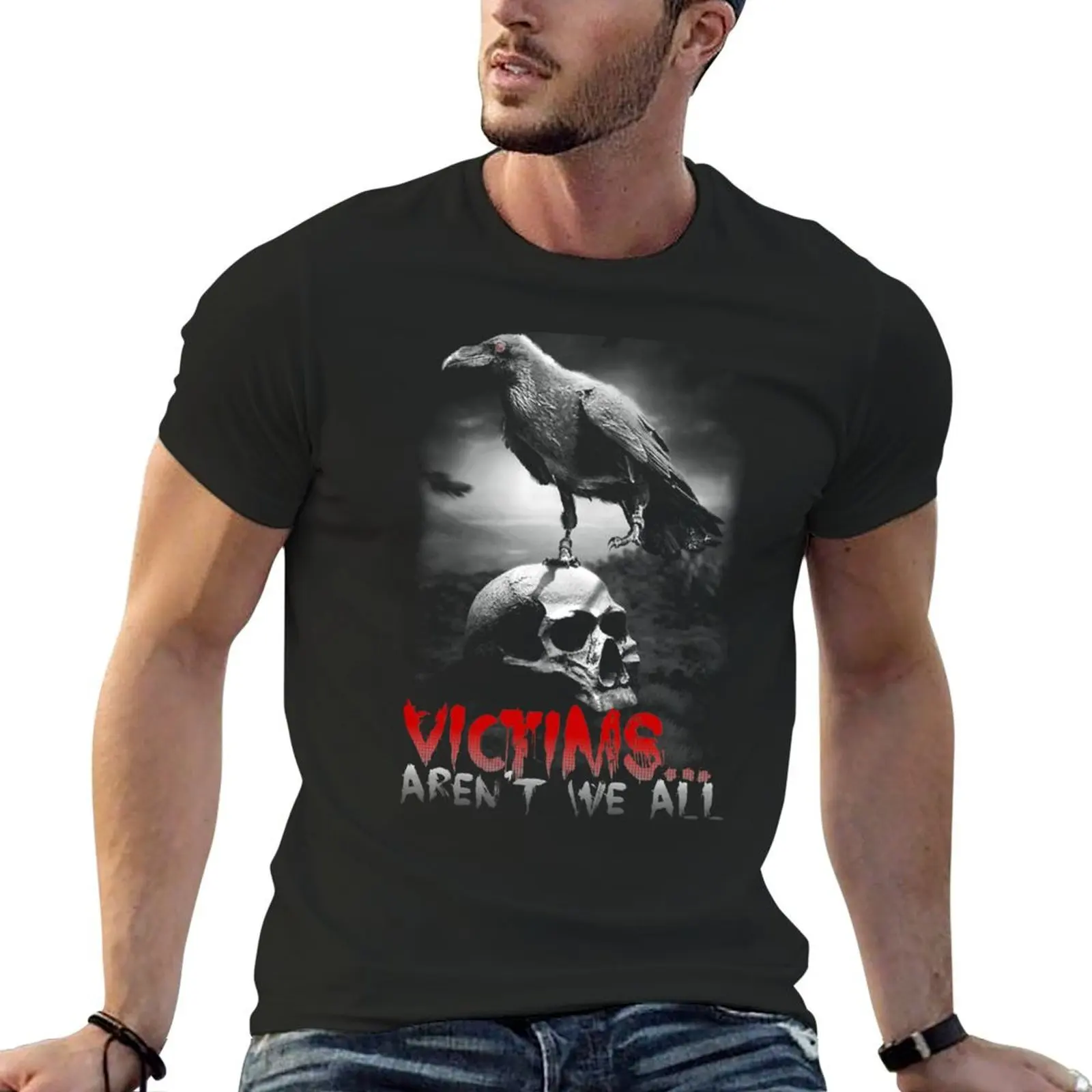 

Eric Draven Victims Aren't We All T-Shirt oversized t shirt anime figures graphic t shirts vintage t shirt men