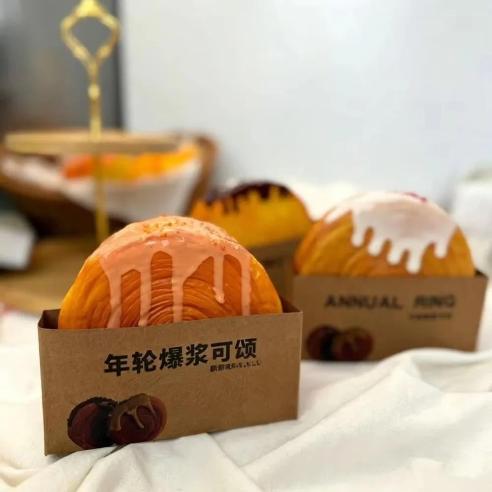 Slow Rising Bread Squeeze Toy Handmade 3D Kneading Fake Food Model Stretch Squeezing Sensory Squeeze Toy for Anti Stress Relief