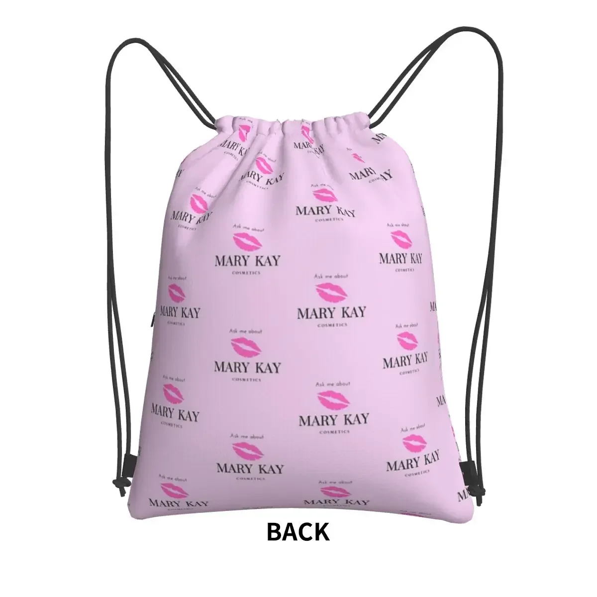 Ask Me About Mary Kay Cosmetics Portable Backpacks Drawstring Bag Fashion Drawstring Bundle Pocket Book Bags For School Students