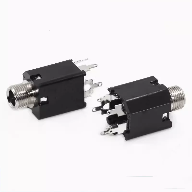 630-5P 6.35 مللي متر ميكروفون ميكروفون سماعة المقبس 5 دبوس الصوت مضخم الصوت مقبس الإناث #2