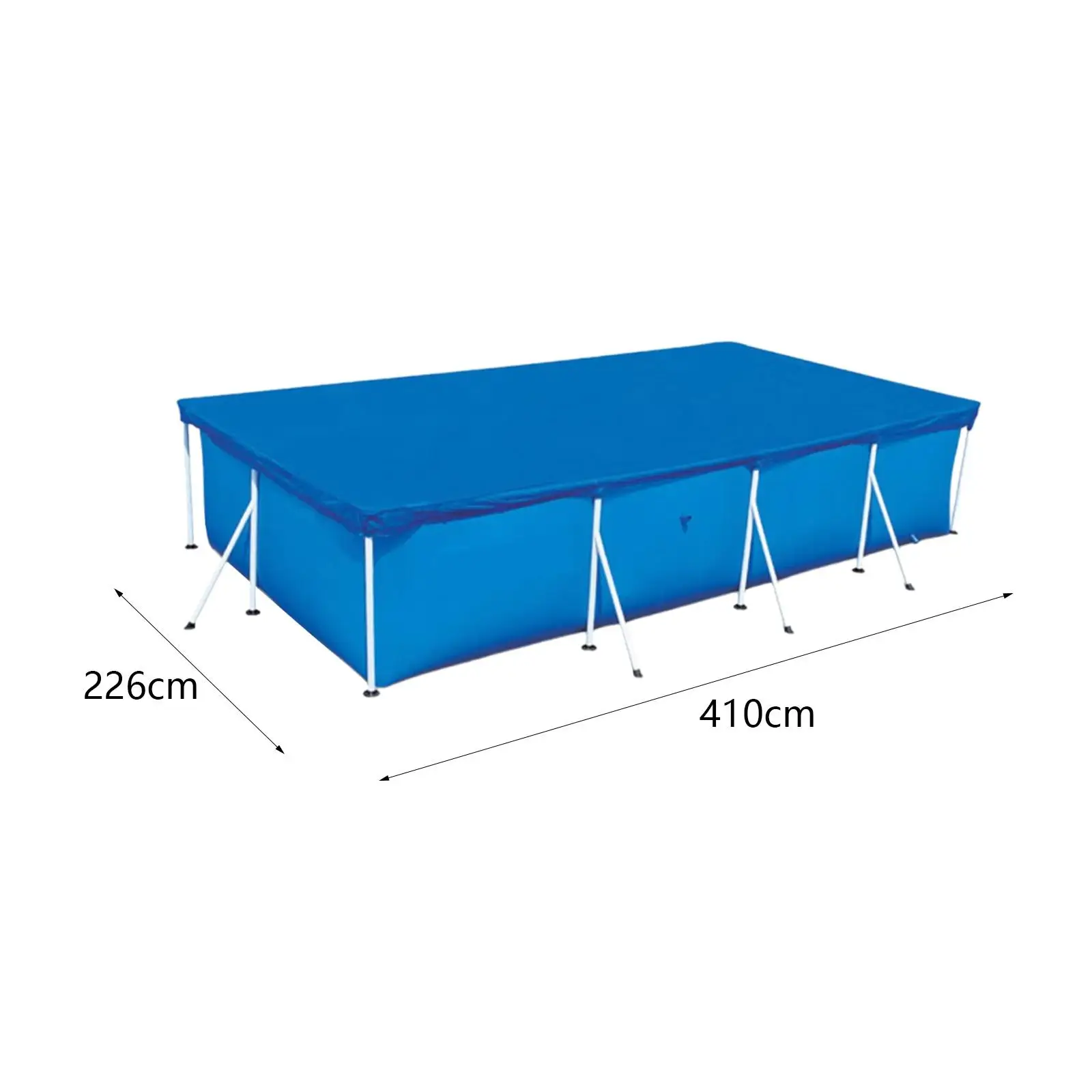 Rectangle Pool Cover PE Waterproof Rectangular Inflatable Swimming Pool Cover for Garden Swimming Pool Cover Family Pool Cover