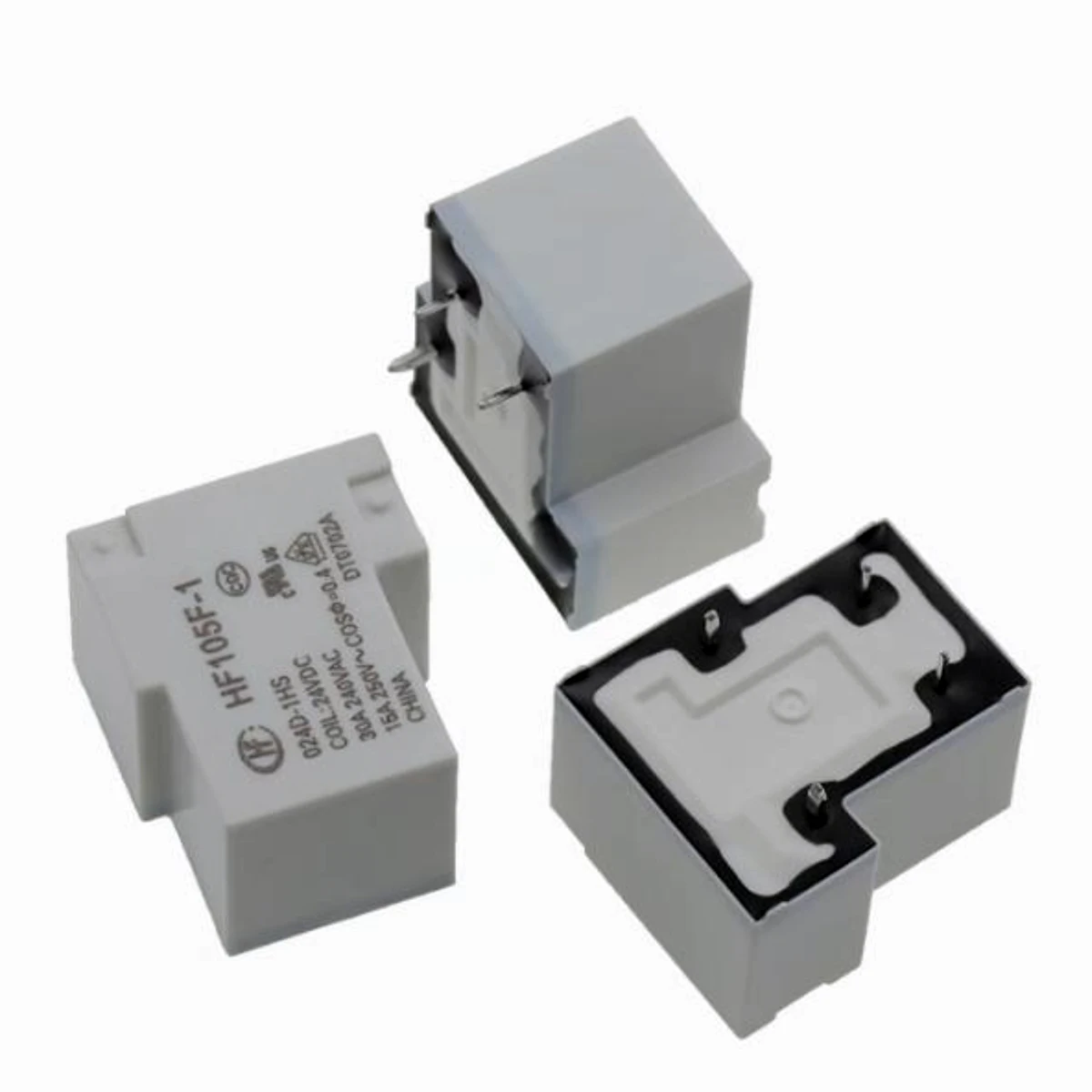 5PCS HF105F-1 005D-1HS 5VDC HF105F-1 012D-1HS 12VDC HF105F-1 024D-1HS 24VDC 30A 240VAC 20A 28VDC NEW Original Power Relay 4-pin
