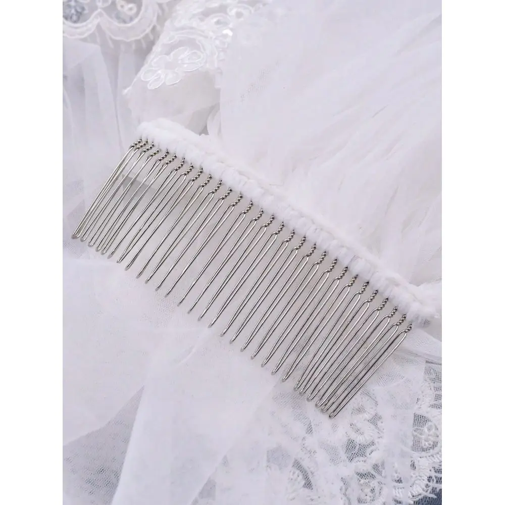 

Long Luxury Lace Trim Cathedral Wedding Veil, Bridal Headpiece With Long Train, HighQuality Wedding Accessory,Elegant,Party